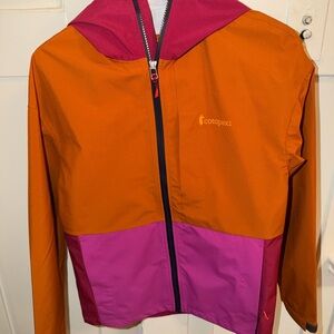 Cotopaxi Cielo Rain Jacket - Orange and Purple/Magenta